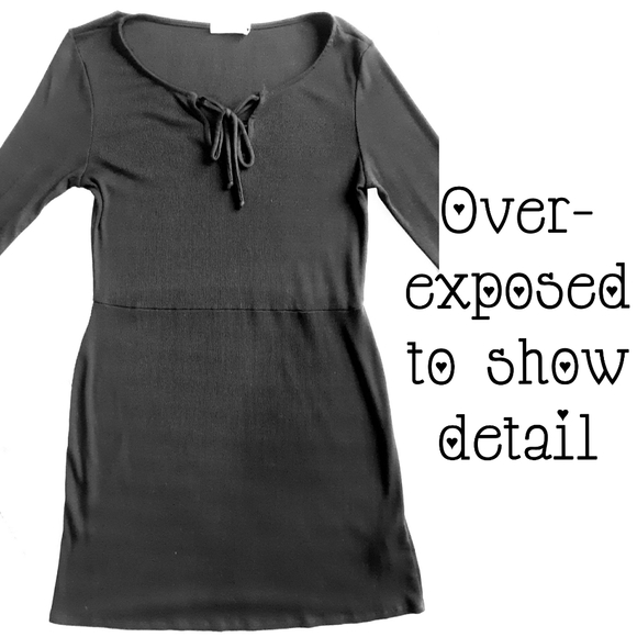 JUSTFAB Black Lace-up Knit Mini Dress - Picture 9 of 11